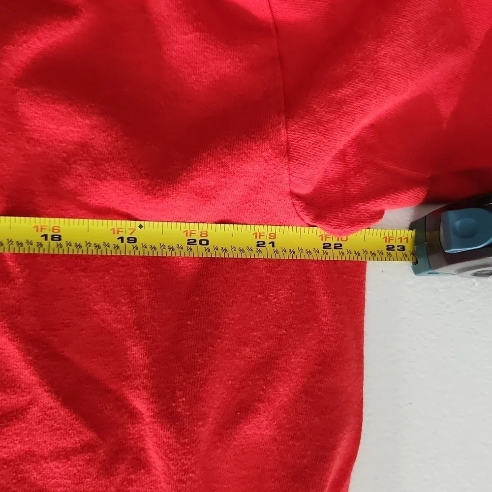 Squareroot Shirt Red tshirt fits a size L - XL NO inside tag see measurements